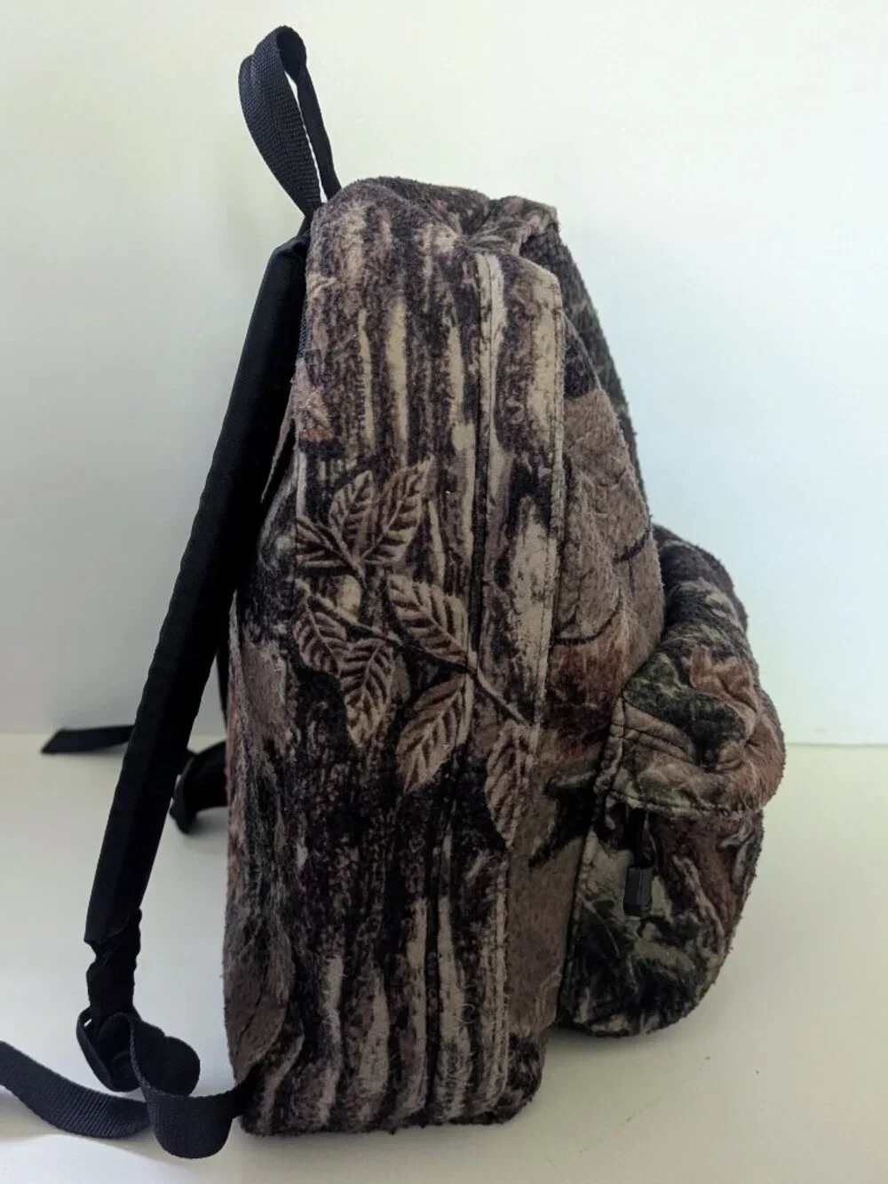 Vintage Fieldline Camo Fleece Hunting Backpack 16